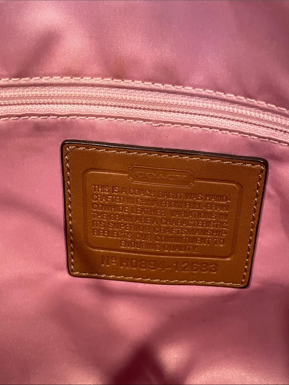 Y2K Coach Brown Leather Shoulder Hobo Bag with Chain Charm